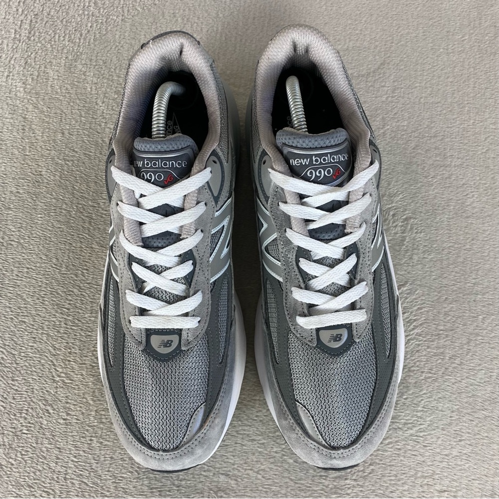 New Balance 990v6 Men's Running Shoes Size 11.5 Gray White Suede Walking Sneaker - Picture 8 of 10